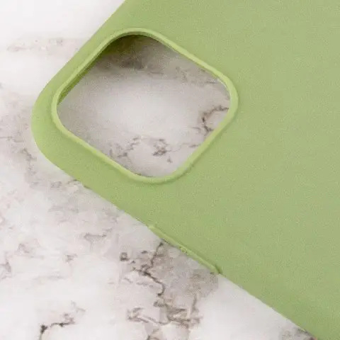 Силіконовий чохол Candy для Apple iPhone 14 Plus (6.7") Фісташковий