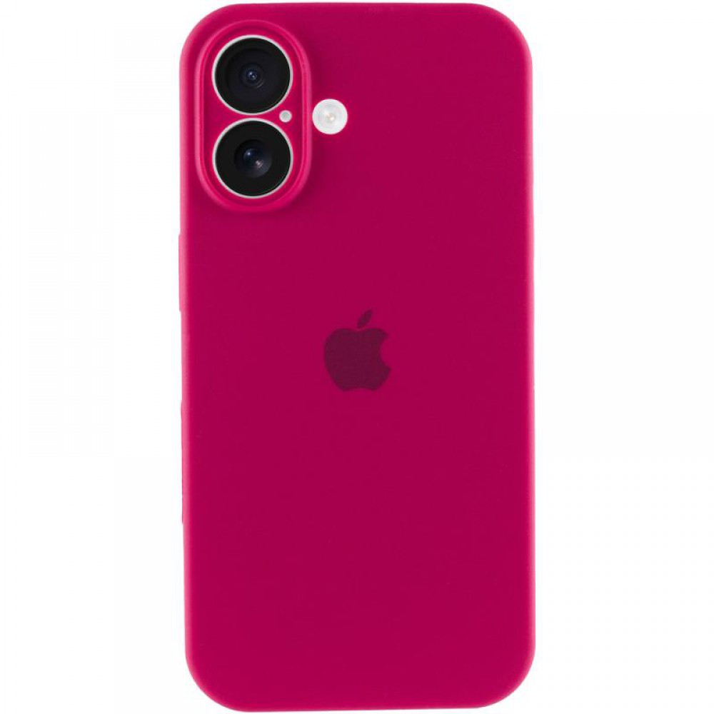 Чохол Silicone Case Full Camera Protective (AA) для Apple iPhone 17 (6.3") Червоний / Rose Red