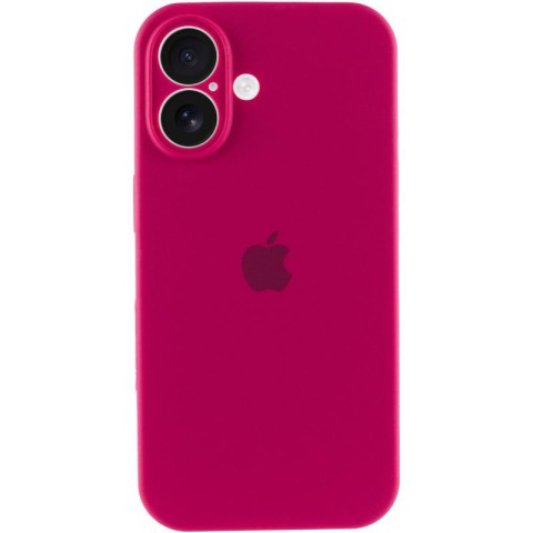 Чохол Silicone Case Full Camera Protective (AA) для Apple iPhone 17 (6.3") Червоний / Rose Red