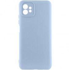 Чохол TPU GETMAN Liquid Silk Full Camera для Motorola Moto G32 Блакитний / Lilac Blue