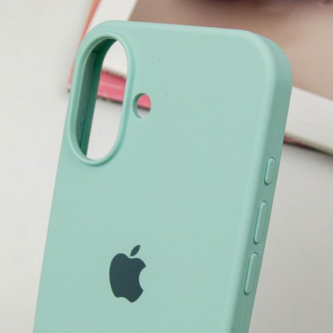 Чохол Silicone Case Full Protective (AA) для Apple iPhone 16 Plus (6.7") Бірюзовий / Turquoise