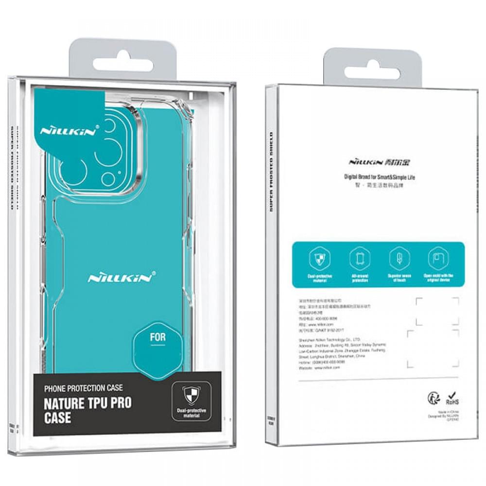 TPU чохол Nillkin Nature Pro Series для Apple iPhone 16 Pro (6.3") Безбарвний (прозорий)