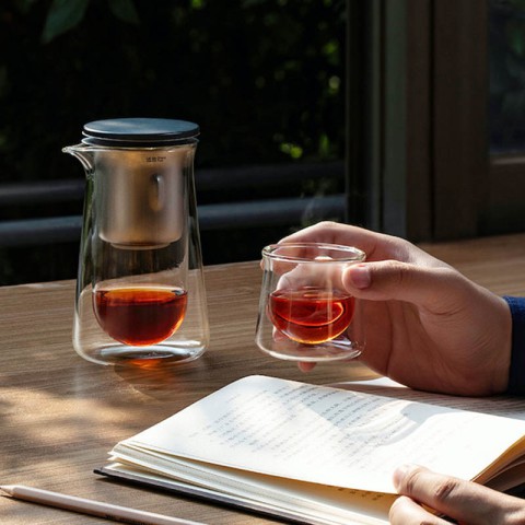 Чайник для заварювання TeaPot D-50 Press type 600ml Transparent