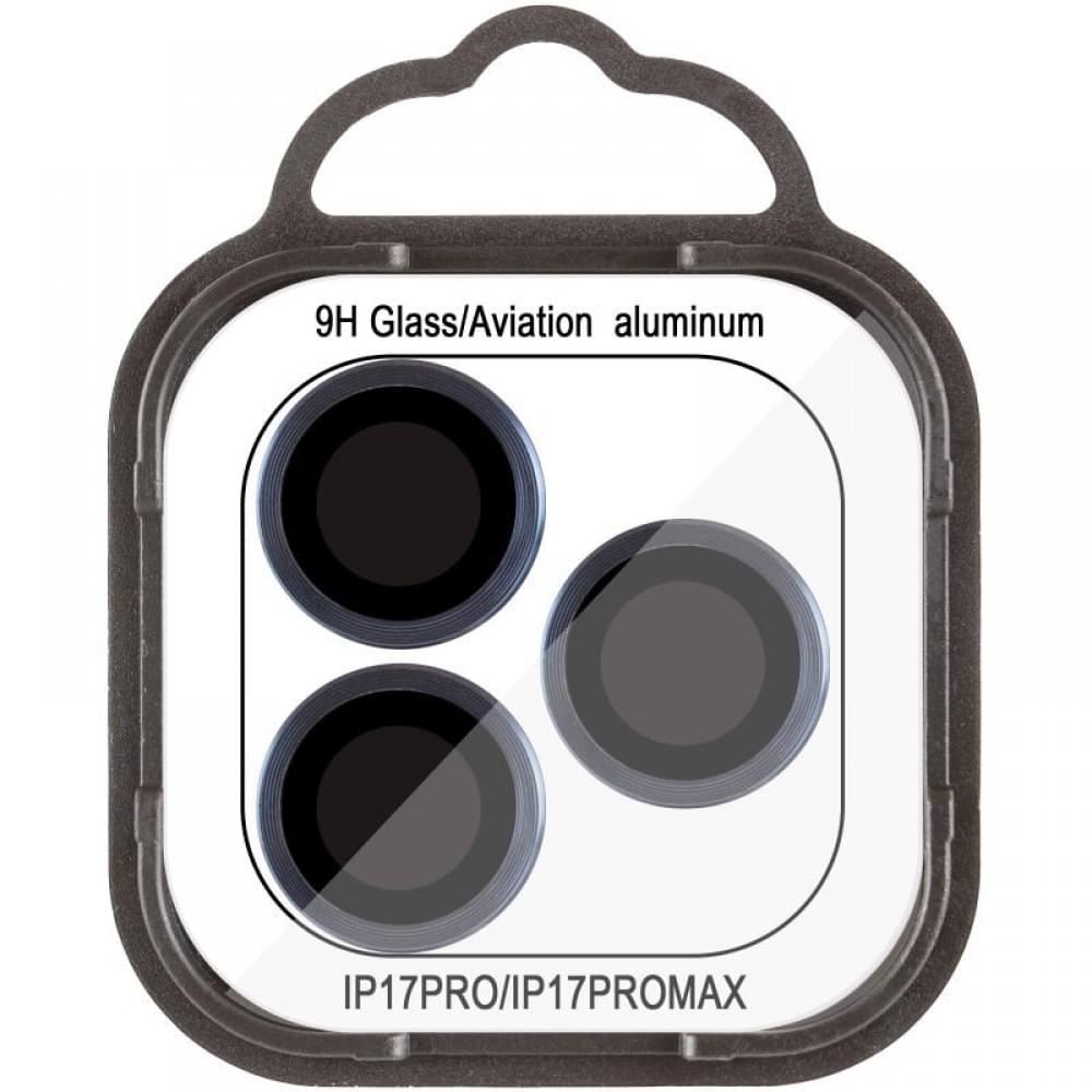 Захисне скло Metal Classic на камеру (у упак.) для Apple iPhone 17 Pro (6.3") / 17 Pro Max (6.9") Синій / Dark Blue
