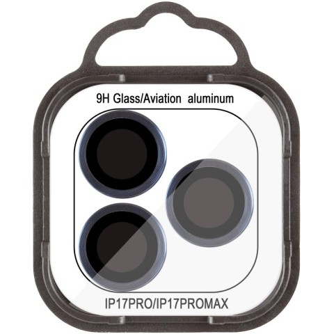 Захисне скло Metal Classic на камеру (у упак.) для Apple iPhone 17 Pro (6.3") / 17 Pro Max (6.9") Синій / Dark Blue