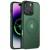 TPU+PC чохол Metal Buttons with MagSafe Colorful для Apple iPhone 16 Pro Max (6.9") Зелений