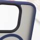 TPU+PC чохол Metal Buttons with MagSafe для Apple iPhone 16 Pro (6.3") Синій