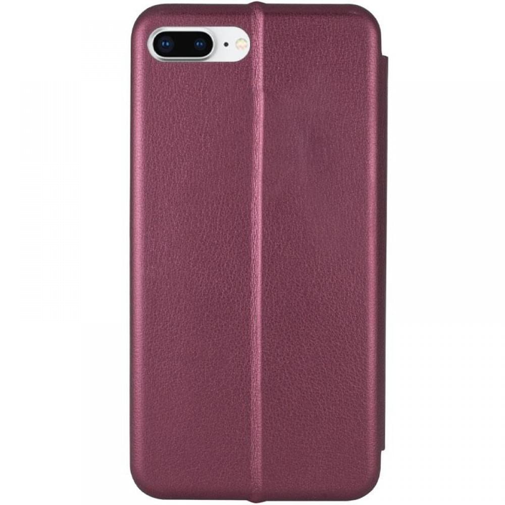 Шкіряний чохол-книжка Classy для Apple iPhone 7 plus / 8 plus (5.5") Бордовий