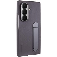 Шкіряний чохол Leather Case (AAA) with stand для Samsung Galaxy Z Fold7 Gray