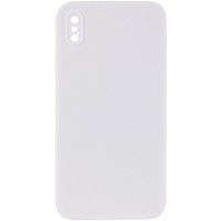 Чохол Silicone Case Square Full Camera Protective (AA) NOLOGO для Apple iPhone XS Max (6.5") Білий / White