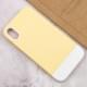 Чохол TPU+PC Bichromatic для Apple iPhone X / XS (5.8") Creamy-yellow / White