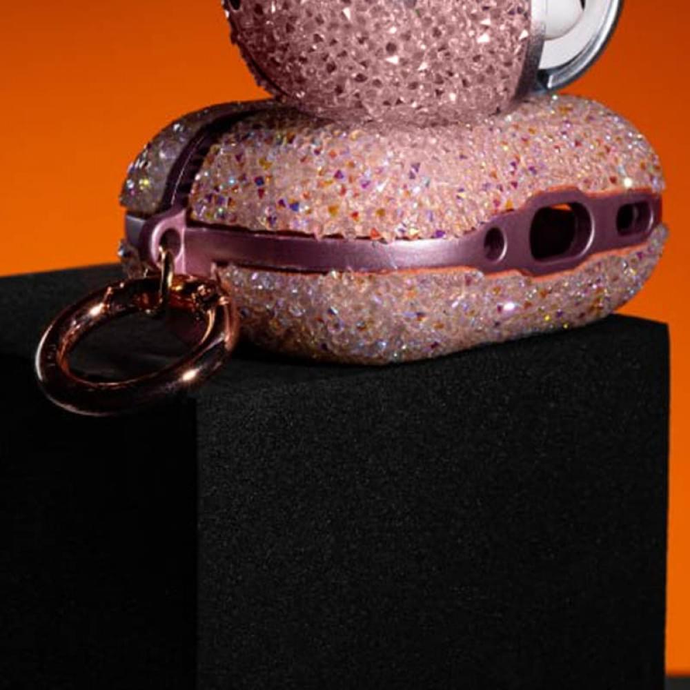 TPU чохол Bling World Rock Diamond для навушників AirPods Pro / Airpods Pro 2 Рожевий