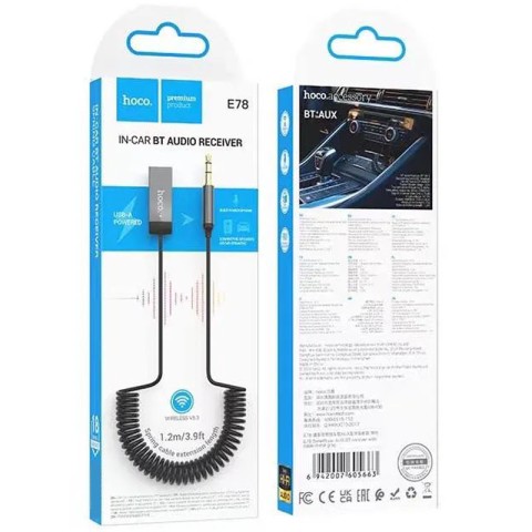 Аудіо ресивер Hoco E78 Benefit Metal gray