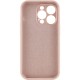 Чохол Silicone Case Full Camera Protective (AA) NO LOGO для Apple iPhone 14 Pro Max (6.7") Рожевий / Pink Sand