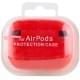 Силіконовий футляр з мікрофіброю для навушників Airpods Pro Червоний / Red