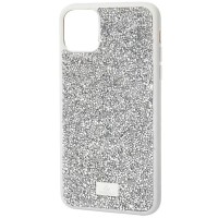 TPU чохол Bling World Rock Diamond для Apple iPhone 15 (6.1") Срібний