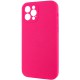 Чохол Silicone Case Full Camera Protective (AA) NO LOGO для Apple iPhone 12 Pro Max (6.7") Рожевий / Barbie pink