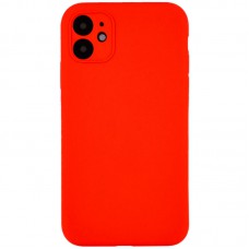 Чохол Silicone Case Full Camera Protective (AA) NO LOGO для Apple iPhone 12 (6.1") Червоний / Red