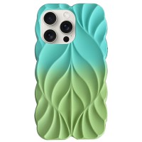TPU чохол Leaf для Apple iPhone 16 Pro Max (6.9") Marine Green / Mint