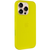 Чохол Silicone case (AAA) with Magsafe and Animation (button) для Apple iPhone 16 Pro (6.3") Star Fruit