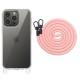 Чехол TPU Transparent with Straps для Apple iPhone 12 Pro / 12 (6.1")