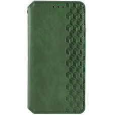Шкіряний чохол-книжка GETMAN Cubic (PU) для Samsung Galaxy M54 5G Зелений