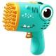 Пістолет для мыльных пузырей Dinosaur Bubble Gun з насадкой на 40 отверстий 50ml Green