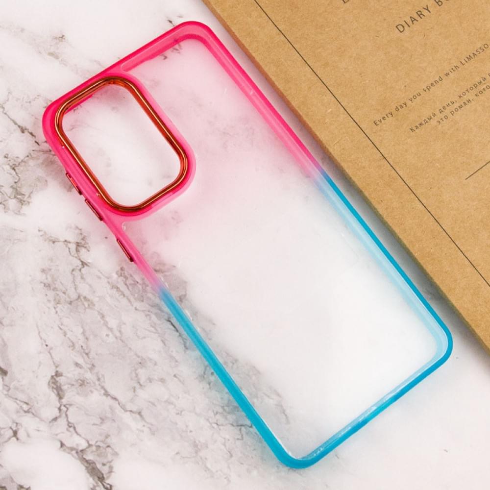 Чохол TPU+PC Fresh sip series для Motorola Moto E13 Бірюзовий / Рожевий