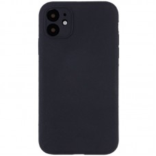 Чохол Silicone Case Full Camera Protective (AA) NO LOGO для Apple iPhone 12 (6.1") Чорний / Black