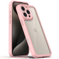 TPU чохол Transparent + Colour 1,5mm для Apple iPhone 16 Pro Max (6.9") Pink