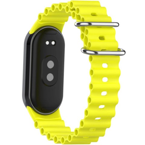 Ремінець Ocean Band для Xiaomi Mi Band 9/8/10 Жовтий / Flash