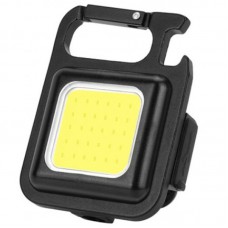 Ліхтарик-брелок акумуляторний LED з карабіном SH-031 Black