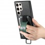 Шкіряний чохол Wallet case and straps для Samsung Galaxy S23 Ultra Чорний / Black