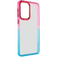 Чохол TPU+PC Fresh sip series для Motorola Moto E13 Бірюзовий / Рожевий