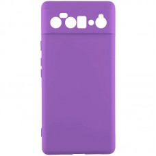 Чохол TPU GETMAN Liquid Silk Full Camera для Google Pixel 6 Pro Фіолетовий / Purple