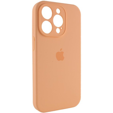 Чохол Silicone Case Full Camera Protective (AA) для Apple iPhone 12 Pro Max (6.7") Помаранчевий / Cantaloupe