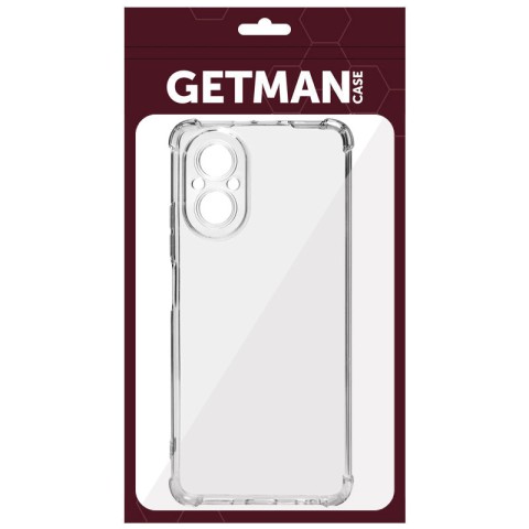 TPU чохол GETMAN Ease logo посилені кути Full Camera для Realme C67 4G Безбарвний (прозорий)