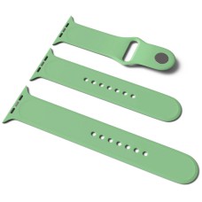 Силіконовий ремінець для Apple Watch Sport Band 38/40/41/42mm(ser.10) (S/M & M/L) 3pcs М'ятний / Mint