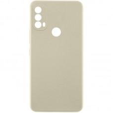 Чохол TPU GETMAN Liquid Silk Full Camera для Motorola Moto E40 Песочный / Sand