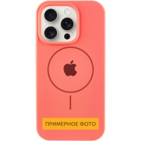 Чохол Silicone Case Full Protective (AA) with MagSafe для Apple iPhone 16 Plus (6.7") Кавуновий / Watermelon red