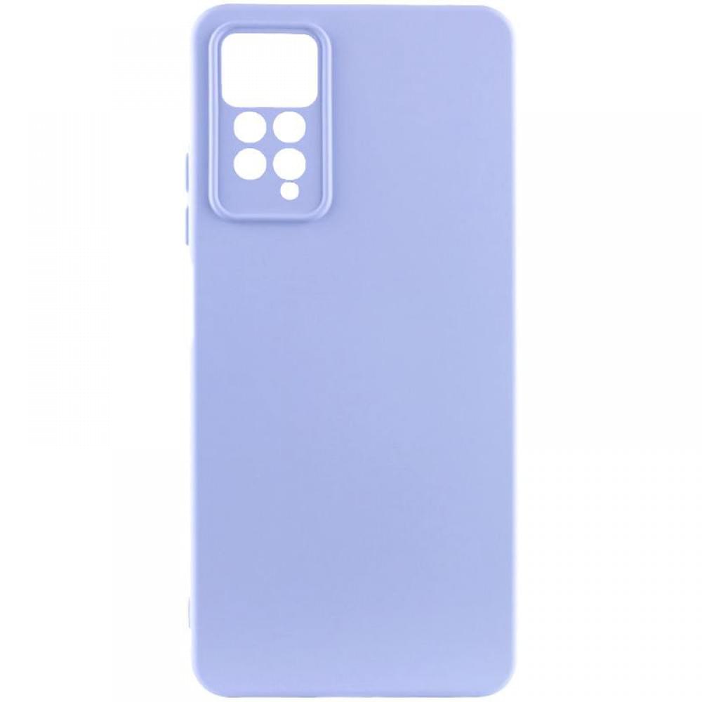 Чохол TPU GETMAN Liquid Silk Full Camera для Xiaomi Redmi Note 11 Pro 4G/5G / 12 Pro 4G Бузковий / Light purple