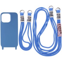 Чохол TPU two straps California для Apple iPhone 13 Pro Max (6.7") Синій / Cosmos blue