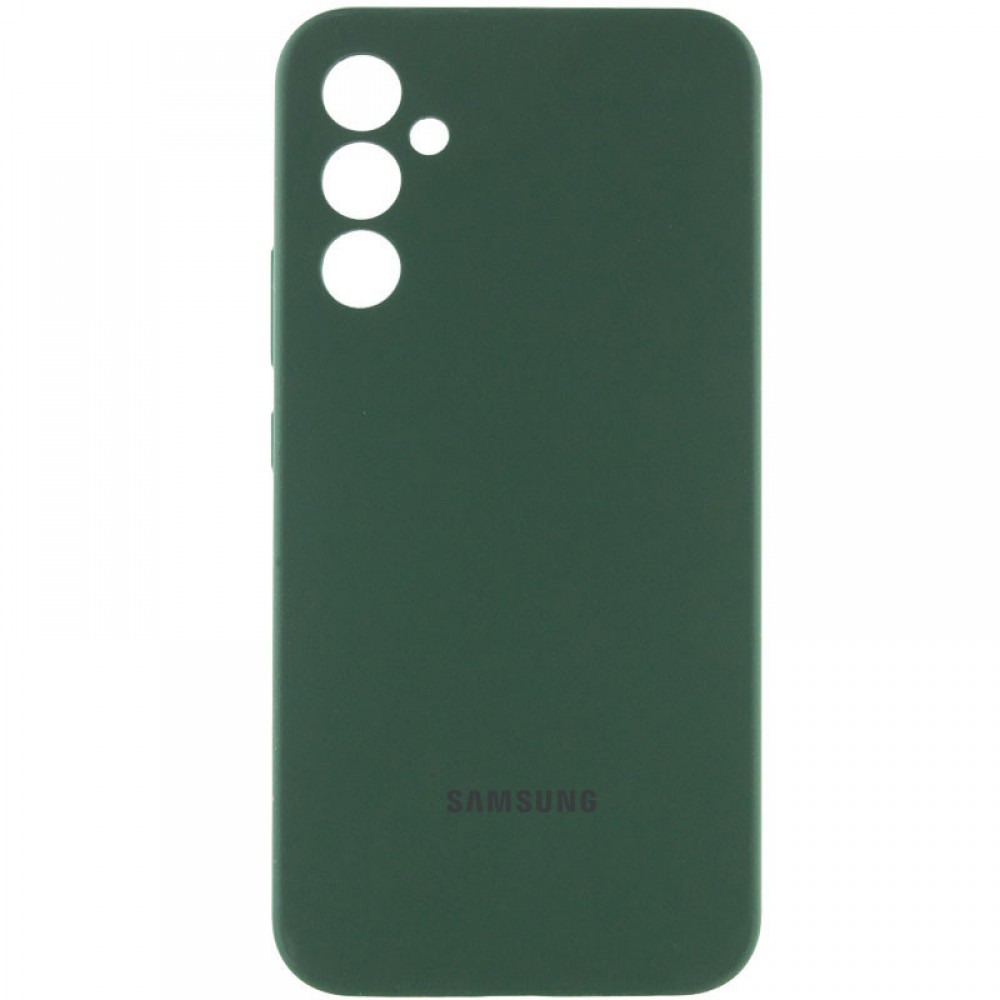 Чохол Silicone Cover Lakshmi Full Camera (AAA) with Logo для Samsung Galaxy A34 5G Зелений / Cyprus Green