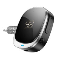 Bluetooth аудіо ресивер Hoco E80 Travel (AUX 3.5mm) Black