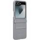 Шкіряний чохол Leather Case (AAA) для Samsung Galaxy Z Flip6 Gray