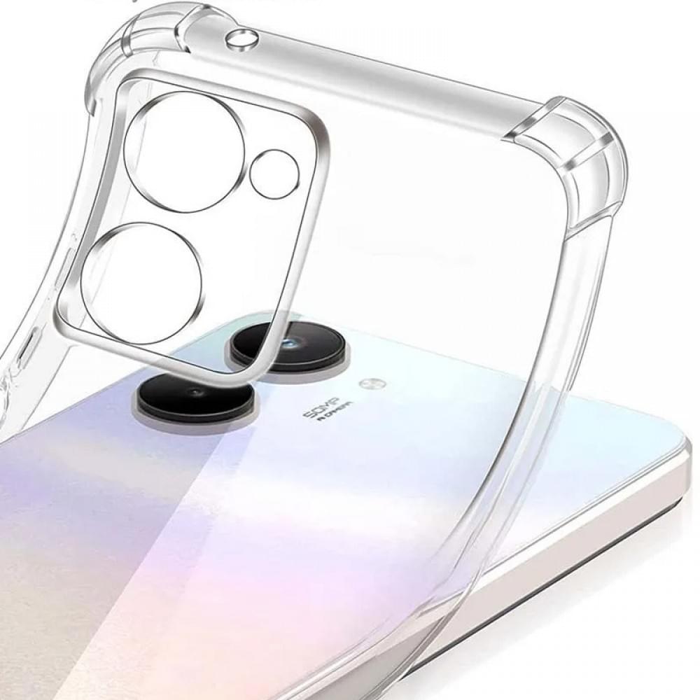 TPU чохол GETMAN Ease logo посилені кути Full Camera для Realme C33 Безбарвний (прозорий)