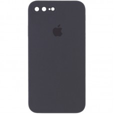 Чохол Silicone Case Square Full Camera Protective (AA) для Apple iPhone 7 plus / 8 plus (5.5") Сірий / Dark Gray