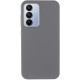 Шкіряний чохол Leather Case Metal Buttons для Samsung Galaxy S24+ / S25+ Titanium Gray