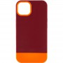 Чохол TPU+PC Bichromatic для Apple iPhone 11 Pro Max (6.5") Brown burgundy / Orange