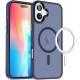 TPU+PC чохол Metal Buttons with MagSafe Colorful для Apple iPhone 16 Plus (6.7") Синій